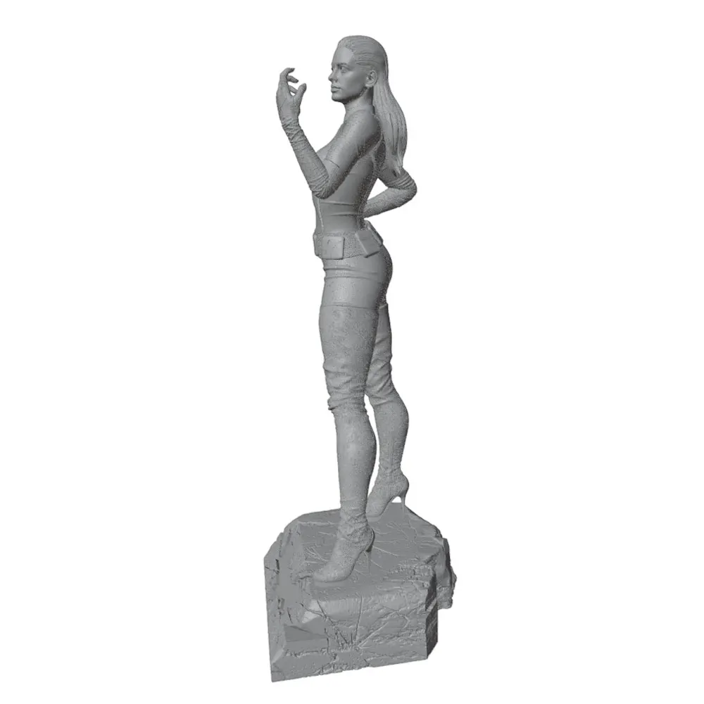 Figura coleccionable anime GK 1/24 - miniatura 3D gris, sin montar - imagen 5