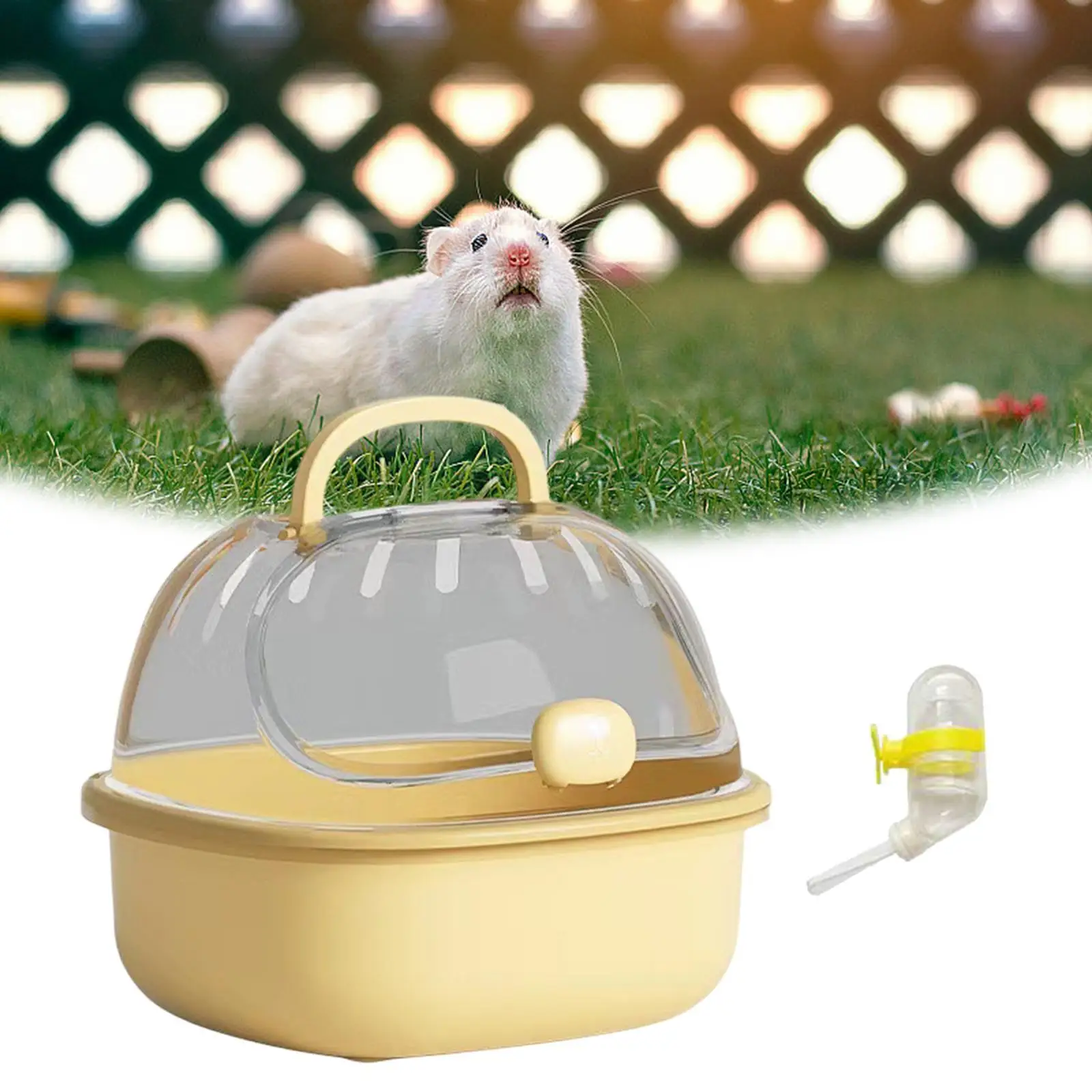 Hamster Carrier Cage Pet Outgoing Transparent Portable Hamster Accessories Hamster Carrier Cage Pet Outgoing Transparent Portable Hamster Accessories