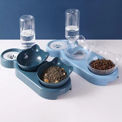 Comedero automático 3 en 1 para gatos y perros con dispensador de agua