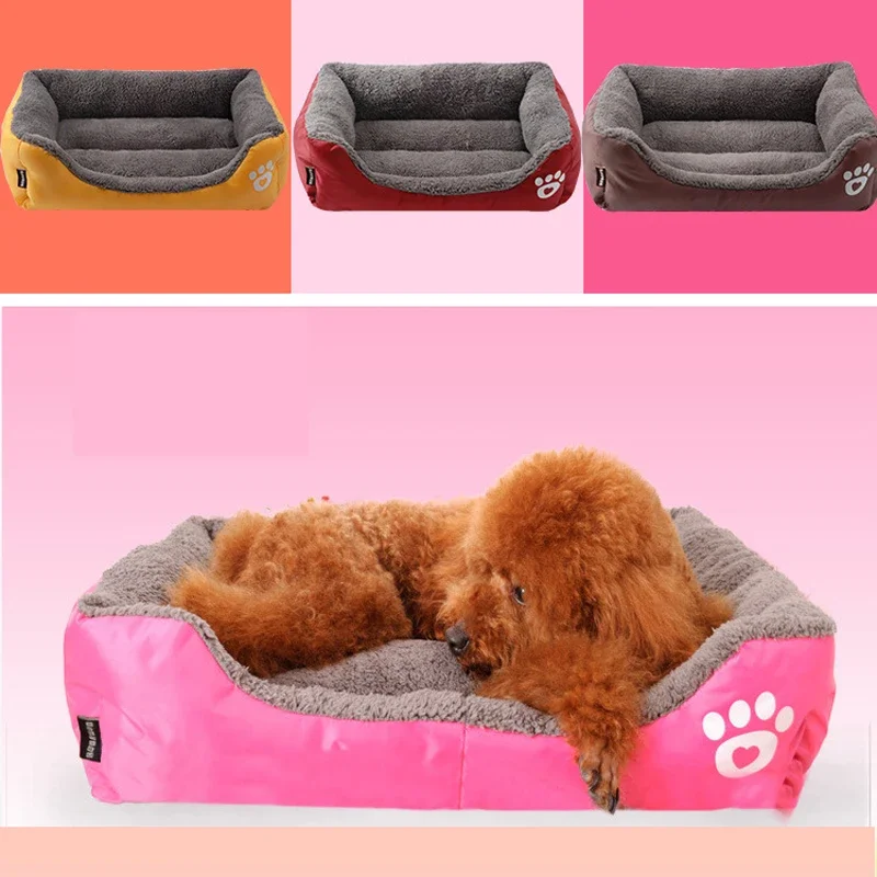LAPLADOG-cojín de cama para perros pequeños y medianos, perrera de lujo para perros, cama para cachorros y gatos, 9 colores disponibles, suministros para animales ZL374 - imagen 4