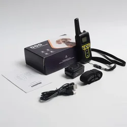 Collar vibratorio para perro de 1000M, Collar de entrenamiento para perro resistente al agua sin golpes con dispositivo antiladridos recargable a distancia para perros