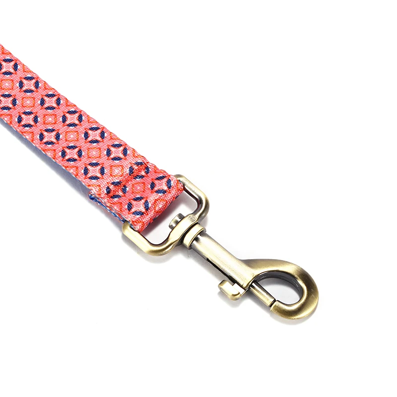 PLATTCO, correas grandes para perros, hebilla de cadena de Metal P, Color nacional, juego de Collar de cuerda de tracción para mascotas para perros grandes, 1,2 m de longitud PDL361 - imagen 3