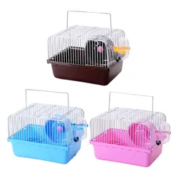 Jaula transportadora portátil para hámster con rueda de ejercicio