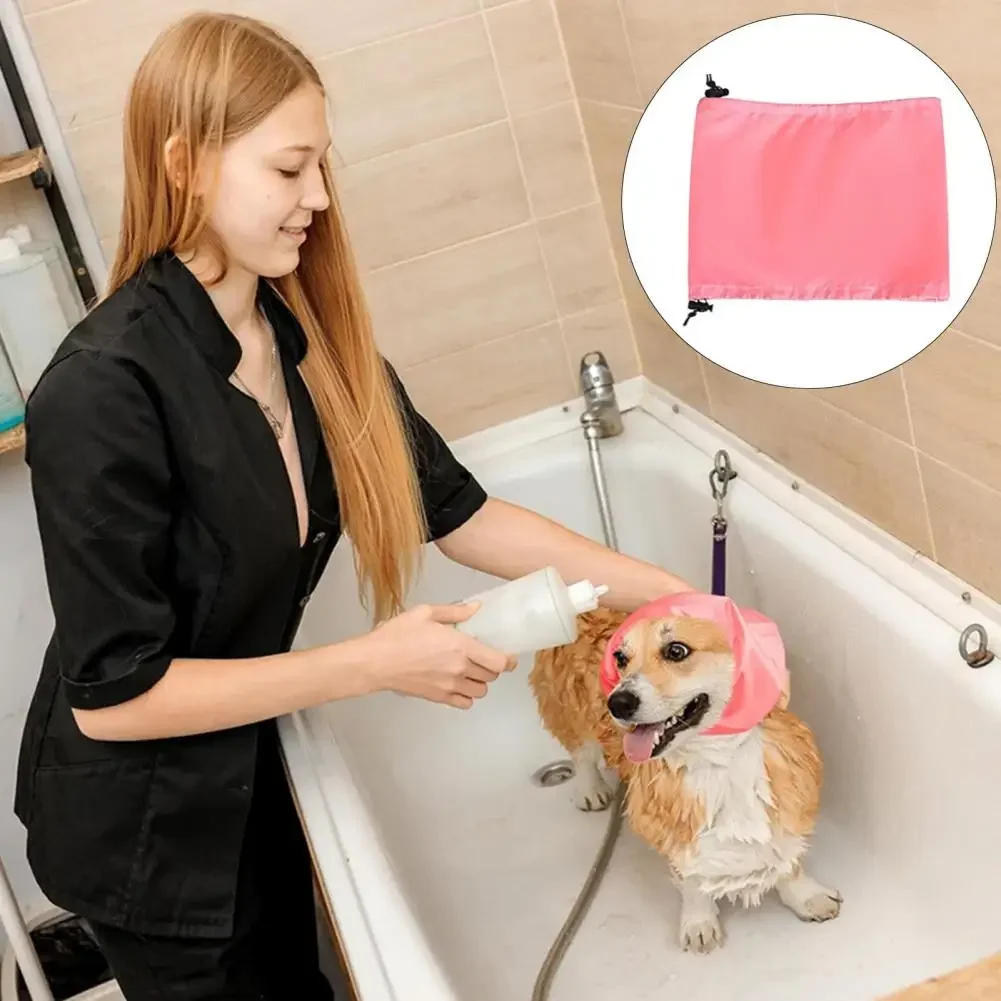 Gorro de ducha para mascotas, gorro de baño impermeable con hebilla ajustable, protección para los oídos, para perros - imagen 3