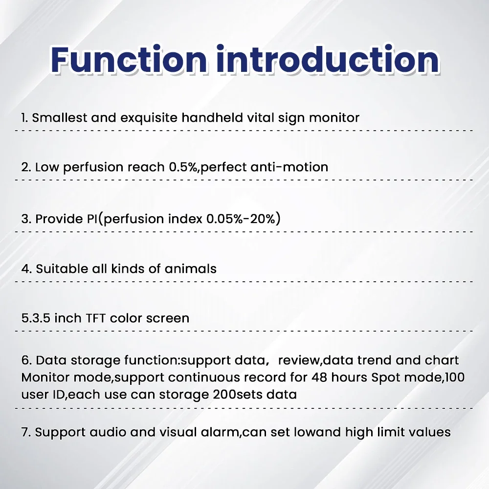 เครื่องตรวจติดตามสัญญาณชีพผู้ป่วยแบบพกพา PC100S สำหรับมนุษย์ 2 พารามิเตอร์ SpO2 อุณหภูมิ ตรวจวัดสัญญาณชีพ - imagen 5