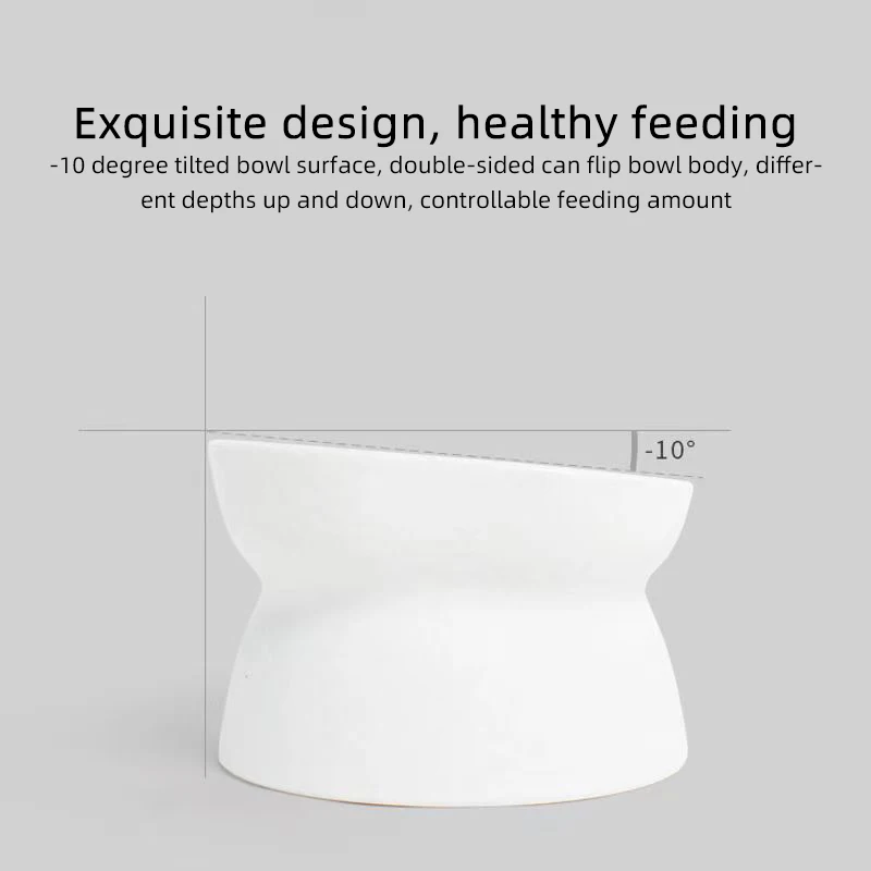 Cuenco de comida para gatos/perros de doble uso, comedero elevado antivómitos para gatos, cuencos de alimentación de plástico para perros sin estrés - imagen 4