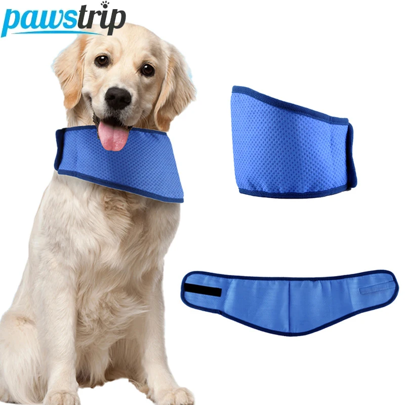 Bufanda refrescante para perros, Bandana ajustable para mascotas para perros pequeños y medianos, Collar de hielo transpirable para cachorros, accesorios para perros