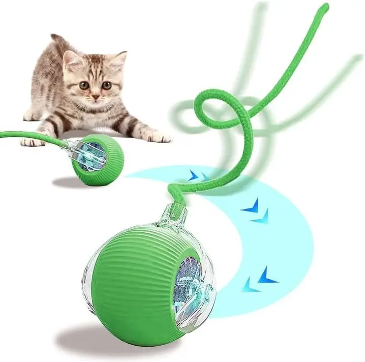 green cat ball