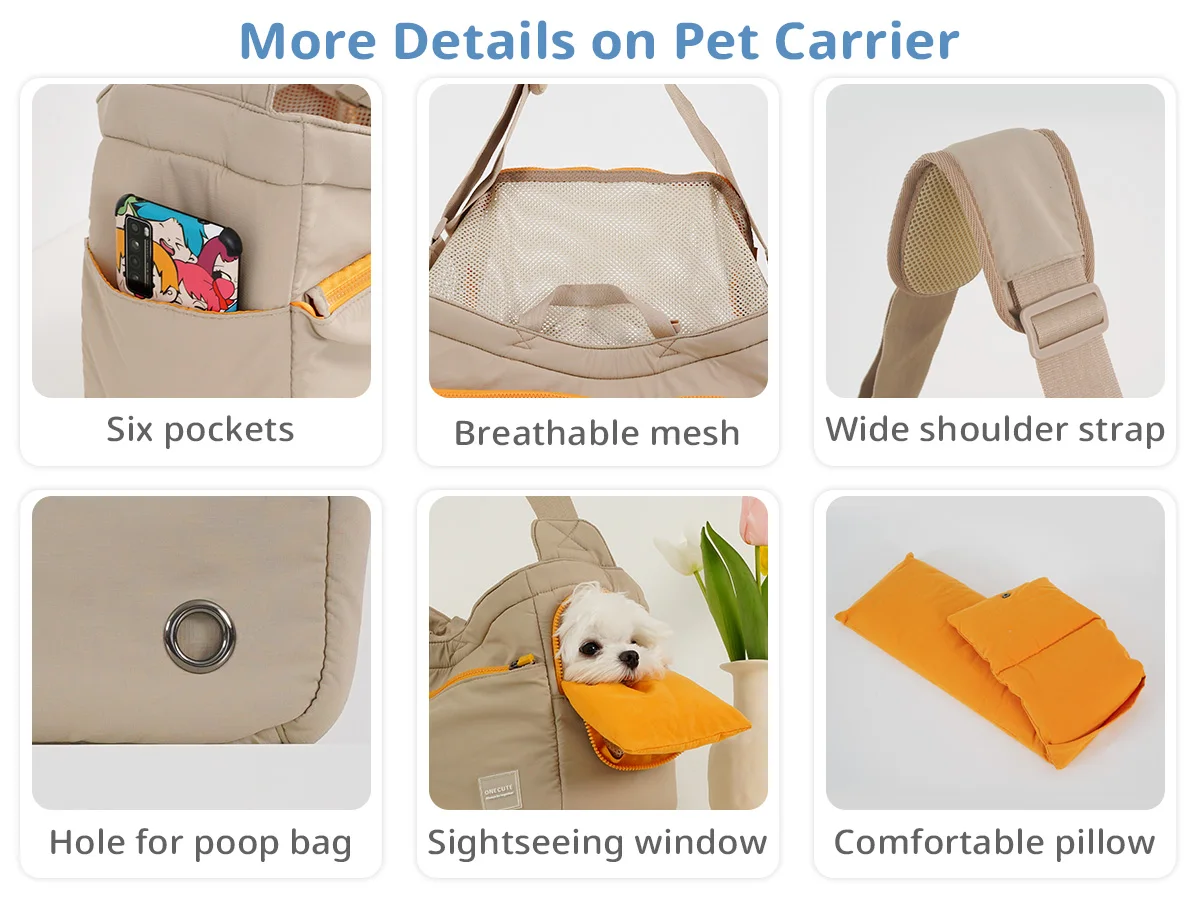 Mochila plegable para transportar mascotas para perros pequeños y medianos, bolsa de viaje para perros de lado suave aprobada por aerolínea con malla transpirable - imagen 5