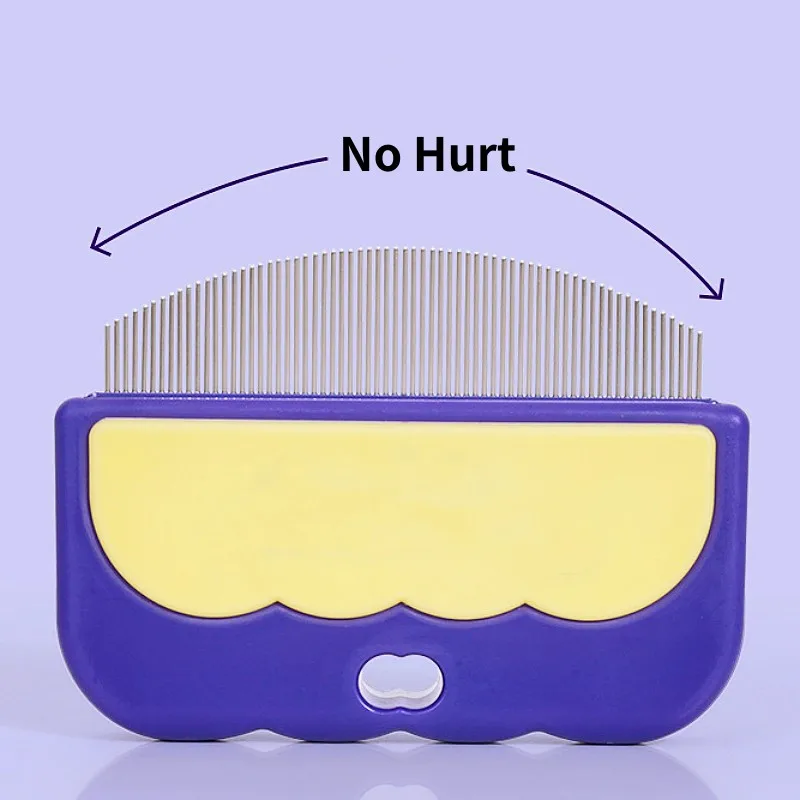 Peine para perros, cepillo para perros con dientes densos, depilación para mascotas, cepillo para el cuidado de perros, cepillos de masaje para gatos, peines para el pelo de la boca y la cara, suministros para mascotas - imagen 3