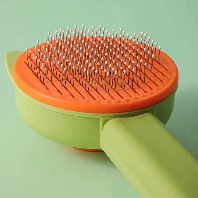 Juego de cepillos para perros y gatos, herramienta de limpieza de pelo para mascotas, para quitar y quitar el cuidado, elimina el peine suelto para perros y gatos, 2 uds. - imagen 3