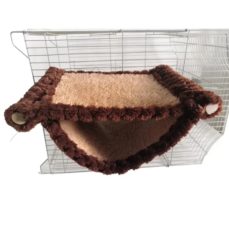 Accesorios para dormir Tricken suave, cabaña colgante, hamaca, jaula de Guinea, rata de peluche, tienda de cerdo, descanso para hámster, cama de erizo pequeña de algodón para mascotas - imagen 3