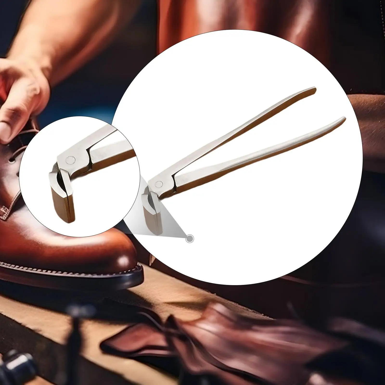 Leather Flatten Pliers Labor Saving Flat Nose Plier Leather Edge Clamp for Shoe Making Leather Flatten Pliers Labor Saving Flat Nose Plier Leather Edge Clamp for Shoe Making