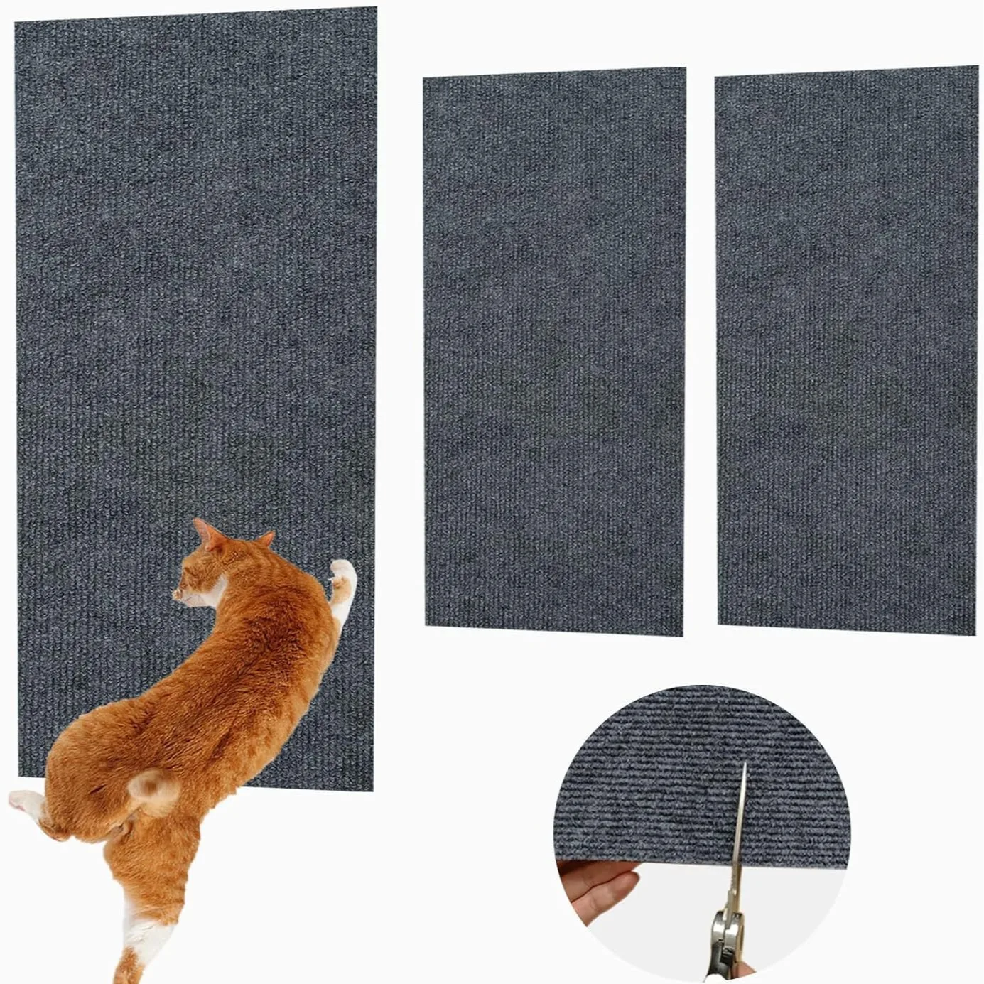 Tapete rascador para gatos, rascador para gatos, cinta para sofá, poste rascador, alfombra autoadhesiva, tablero rascador para gatos, accesorios para gatos
