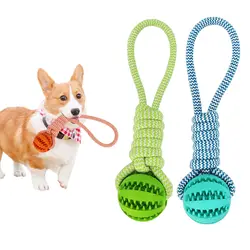 Juguete dental interactivo mordedor para perros dispensador comida