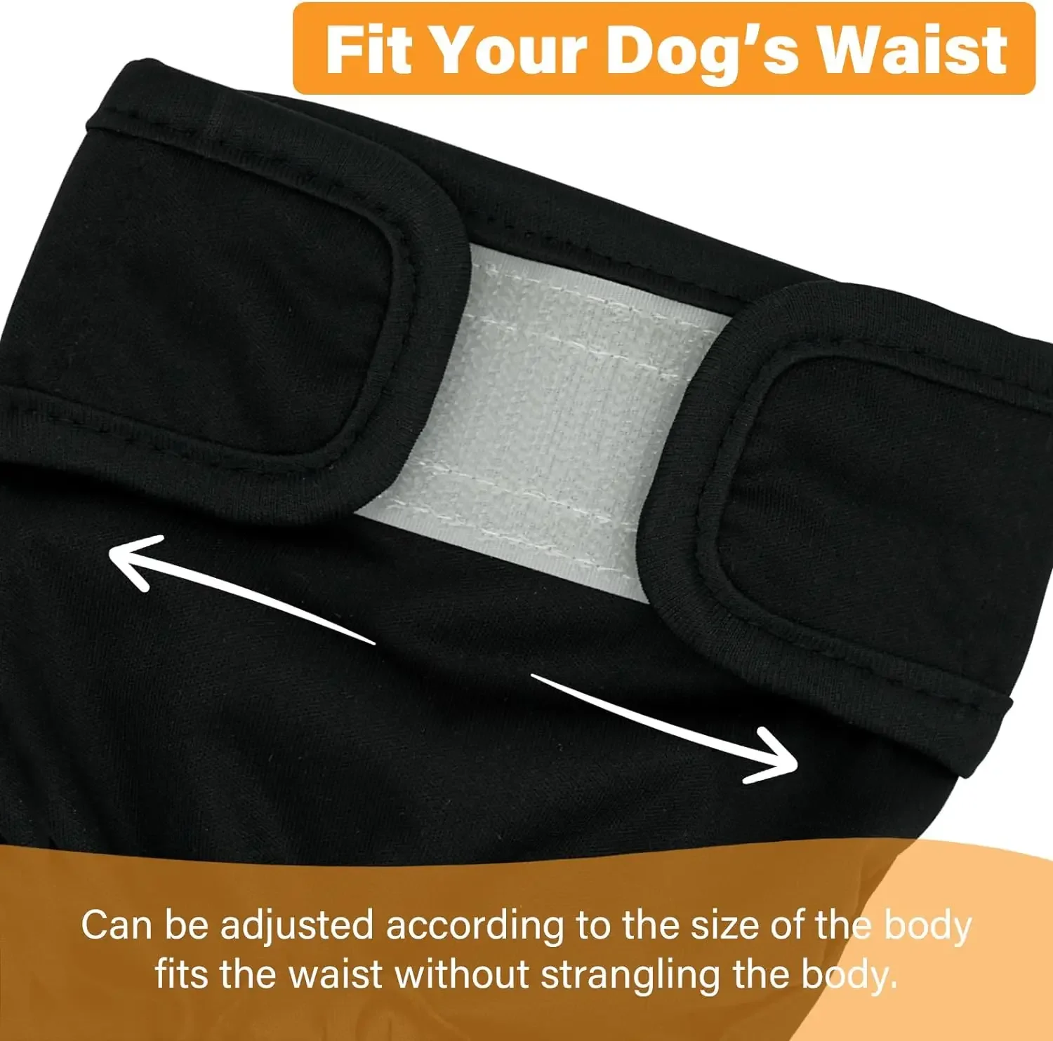 Pañales reutilizables y lavables para perros femeninos para incontinencia y menstrual, bragas sanitarias, tallas pequeñas/medianas/grandes - imagen 2