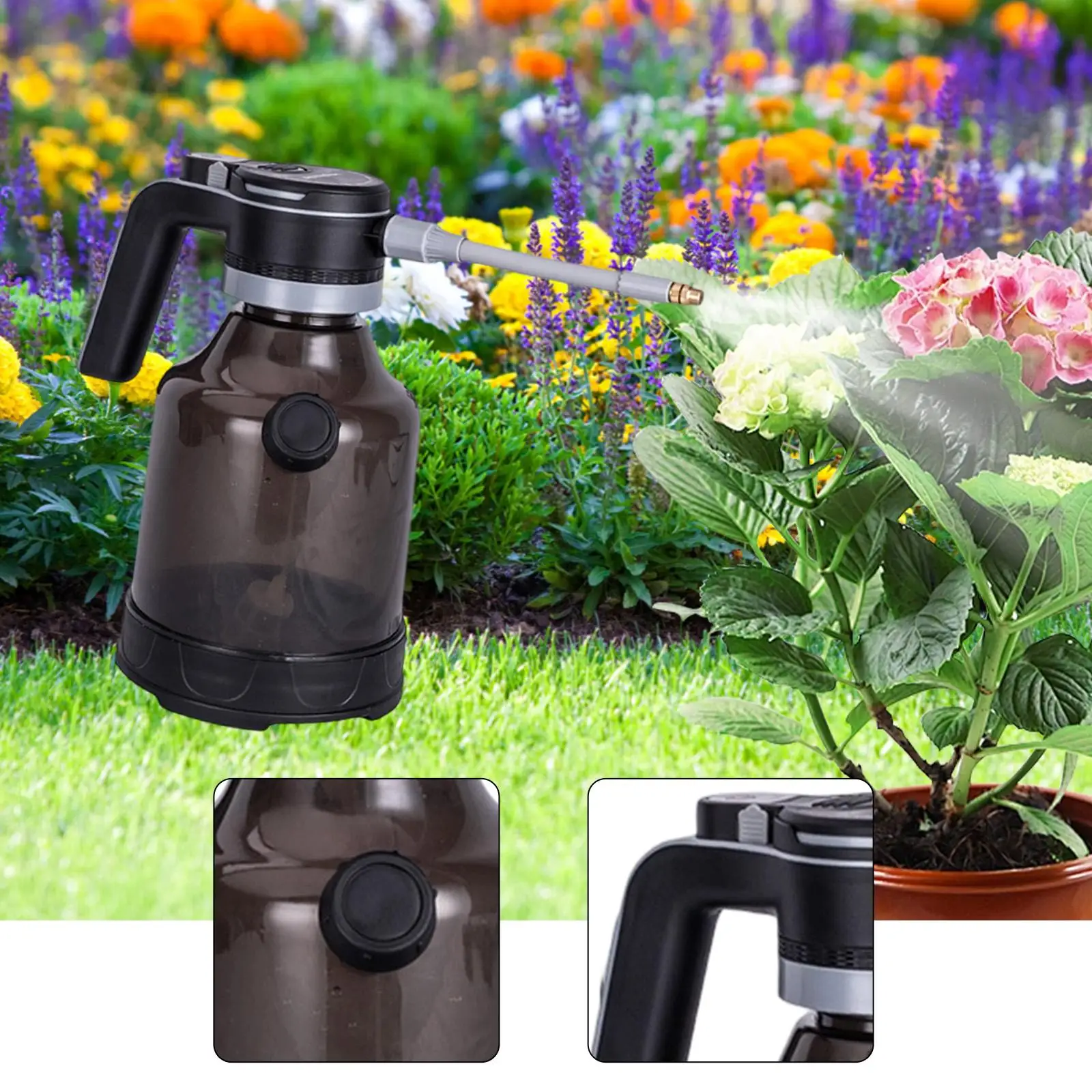 Electric Watering Can with Automatic Spraying Bottle with Visible High Pressure Electric Watering Can with Automatic Spraying Bottle with Visible High Pressure