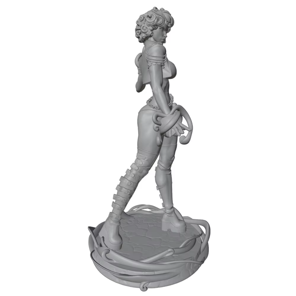 Estatua Anime, miniatura gris 3D, muñeca DIY sin montar ni pintar