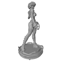 Estatua Anime, miniatura gris 3D, muñeca DIY sin montar ni pintar