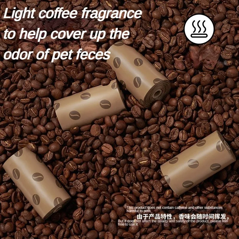 Bolsas gruesas para excrementos de perro aroma café – paseos limpios - imagen 3