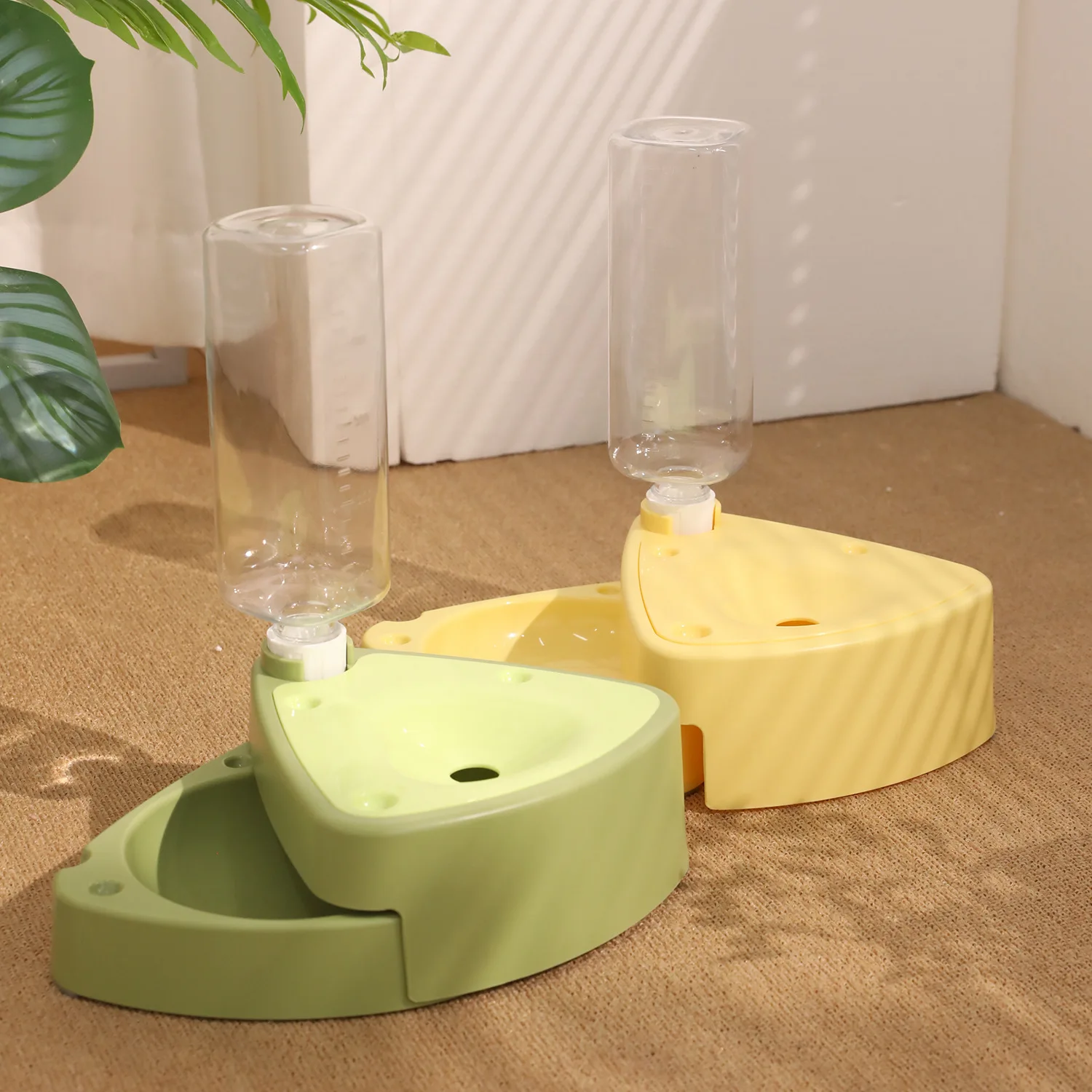 Botella de agua plegable para gatos y juego de cuencos para queso, cuencos de agua portátiles para comida para gatos, cuencos para gatos a prueba de fugas para viajes - imagen 2