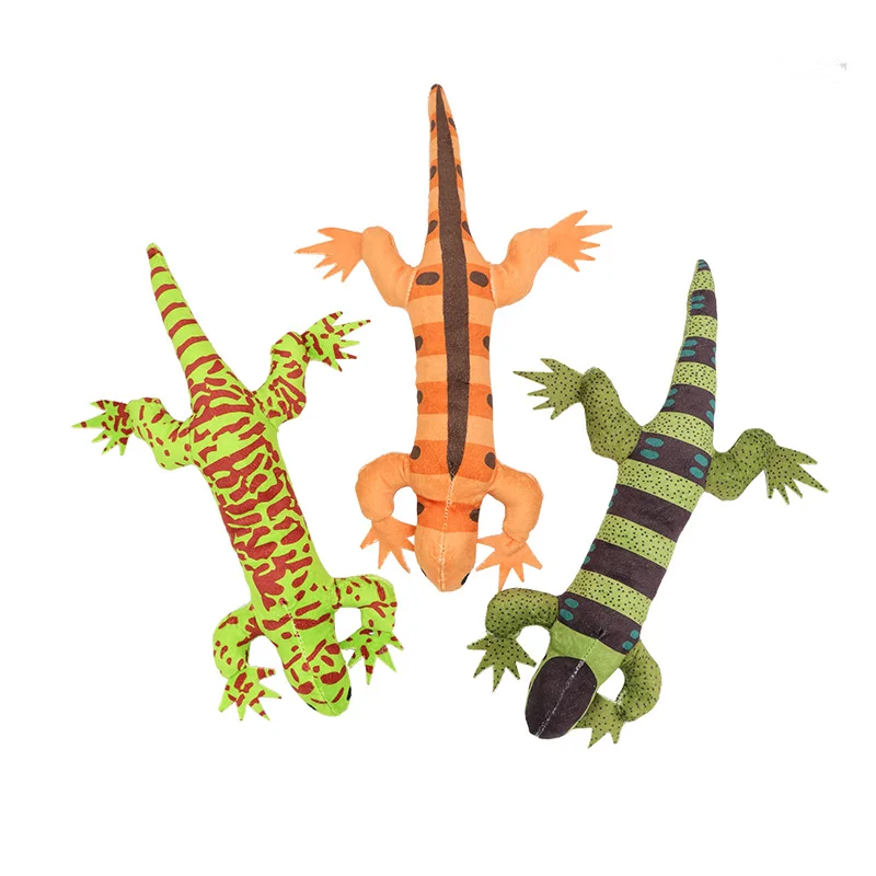 El juguete para gatos relleno de lagarto incluye dientes de papel abocardados y suministros para mascotas resistentes a mordeduras. - imagen 2