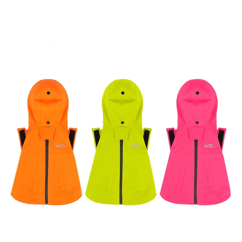 Chaqueta de lluvia para mascotas, ropa de otoño e invierno para perros, abrigo a prueba de viento, chaqueta con capucha para perros para clima frío, ropa de exterior de dos patas para mascotas - imagen 2