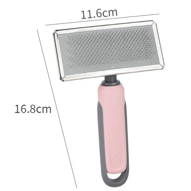 Peine para perros, cepillo para perros, peines de acero inoxidable para limpieza de pelo de gato, cepillo de cuidado para perros, utensilio para eliminar el pelo de mascotas, peine de masaje, suministros para mascotas - imagen 5