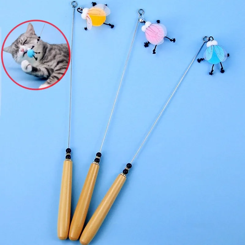 Varita interactiva con mariposa para gatos – Juguete de caza - imagen 4