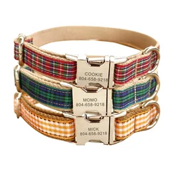 Collar con nombre para perro y gato – Escocés con grabado