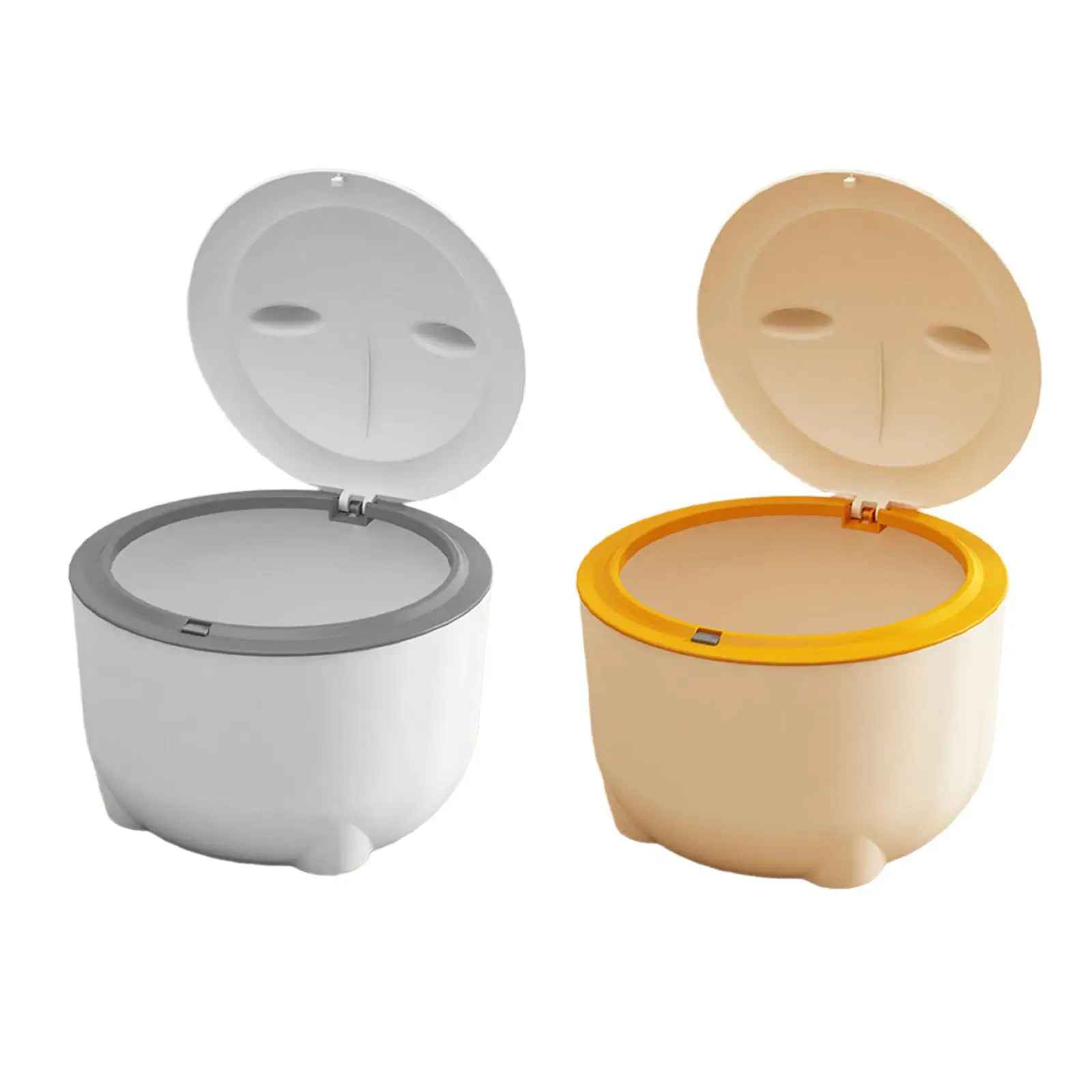 Cat Litter Trash Can with Lid Trash Container Kitten Potty Cat Litter Tray for Indoor Cats Small Animals Pet Accessories