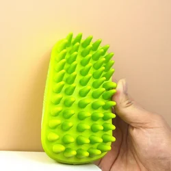 Cepillo baño silicona para perros y gatos - Masaje limpieza profunda