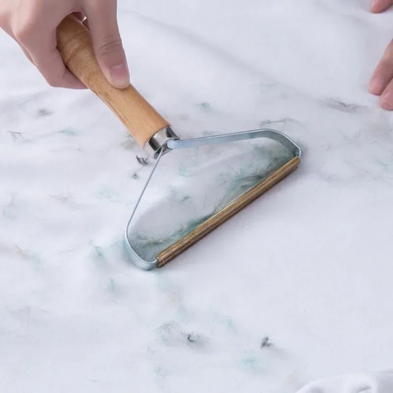 Cepillo de lana para perros y gatos, eliminador de pelo de animales, peine, portátil, Manual - imagen 3