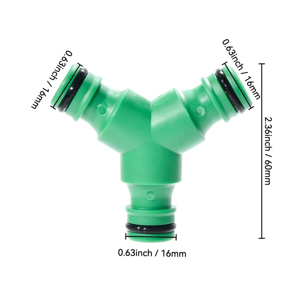 Conector de manguera de jardín de plástico, accesorio Universal duradero a prueba de fugas para riego de jardín, sistemas de manguera para exteriores, 5 uds. - imagen 2
