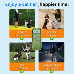 Repelente ultrasónico para perros reduce ladridos – LED recargable