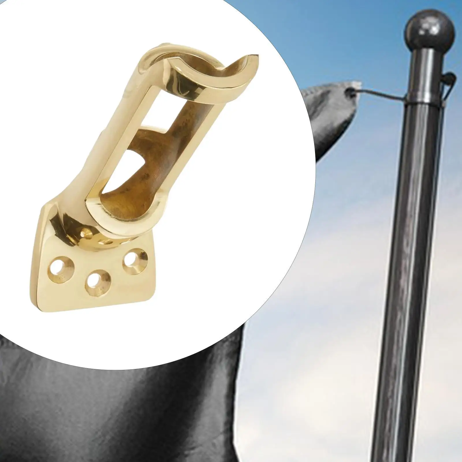 Flag Pole Mount Flag Display Holder Easy to Use Flag Pole Holder for 1 inch Flag Pole and Holder Deck Fence Boat Porch