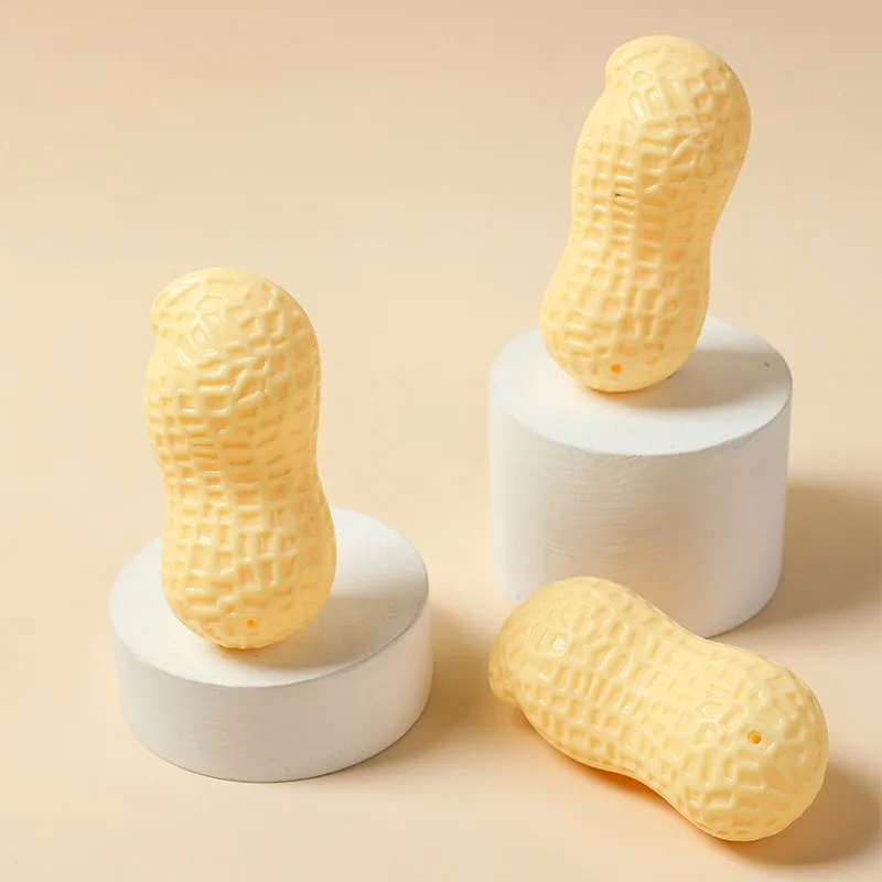 Juguetes para masticar dientes para perros, juguetes interactivos para interiores con forma de maní para mascotas, suministros para juego de cachorros y gatitos en casa - imagen 3