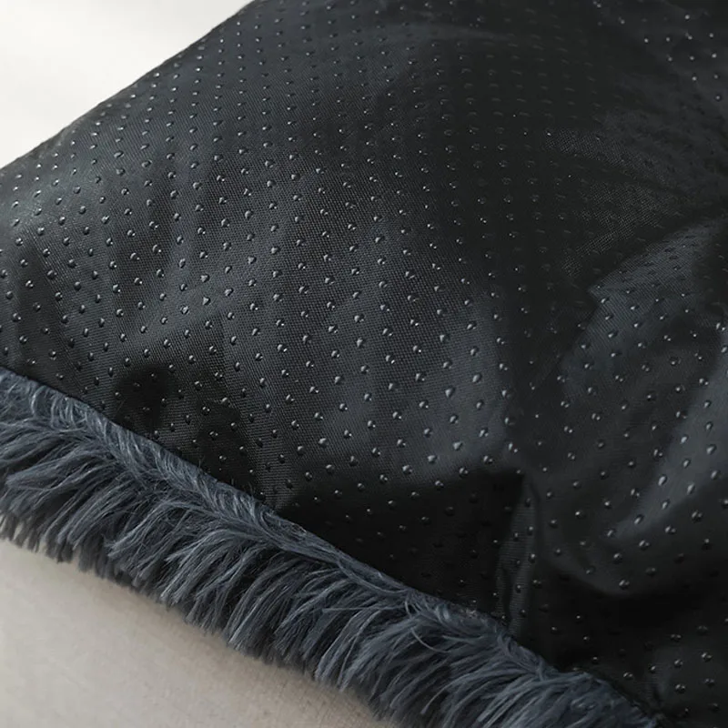 Cama rectangular de felpa larga, fondo antideslizante, sofá cama de invierno, estera para perros pequeños, Perrera de cama Chiwawa, colchón para dormir, suministros para perros XS - imagen 2