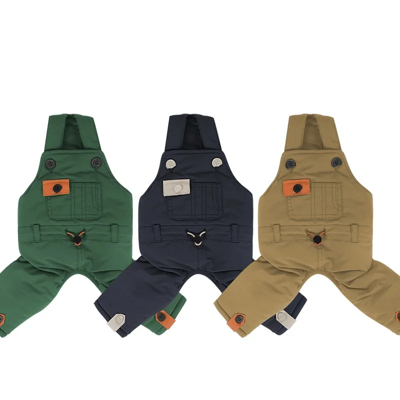 Monos para mascotas para clima frío, ropa cálida de invierno para perros, mono de cuatro patas para mascotas, trajes de invierno para perros, abrigo para exteriores para mascotas - imagen 3