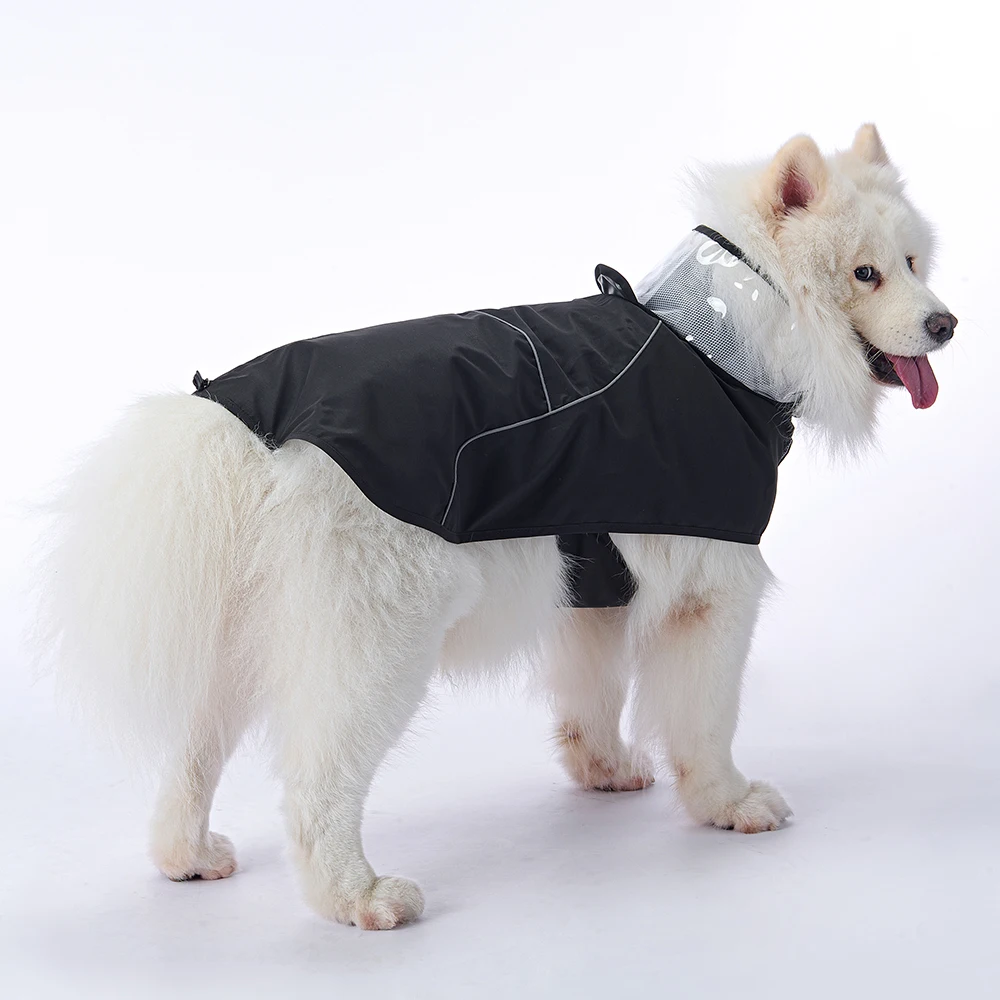 Impermeable perros grandes bata malla transpirable tiras reflectantes - imagen 3