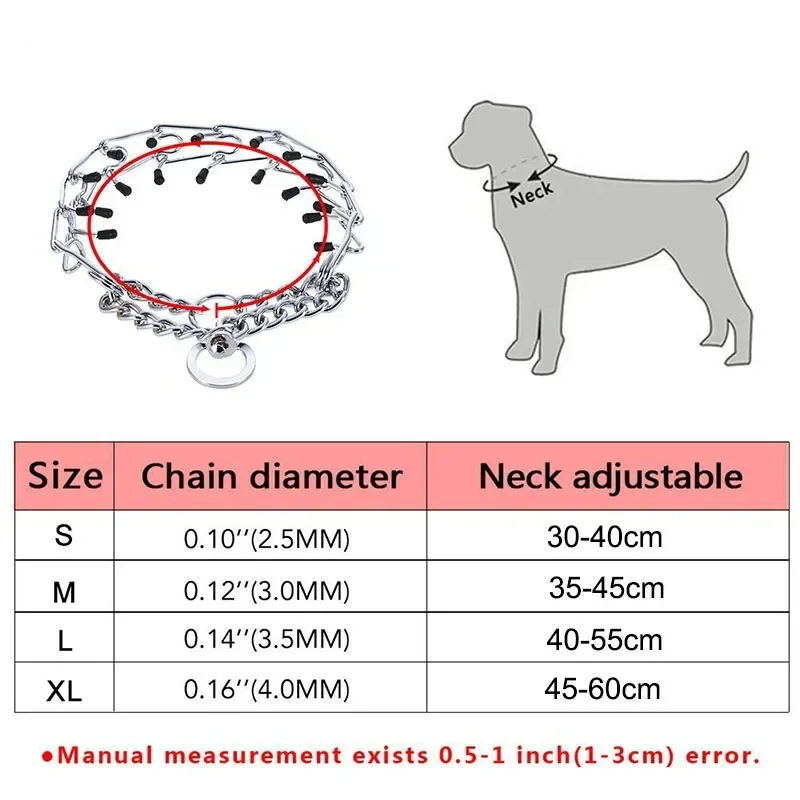 Collar pinza adiestramiento perro puntas goma ajustable desmontable - imagen 5