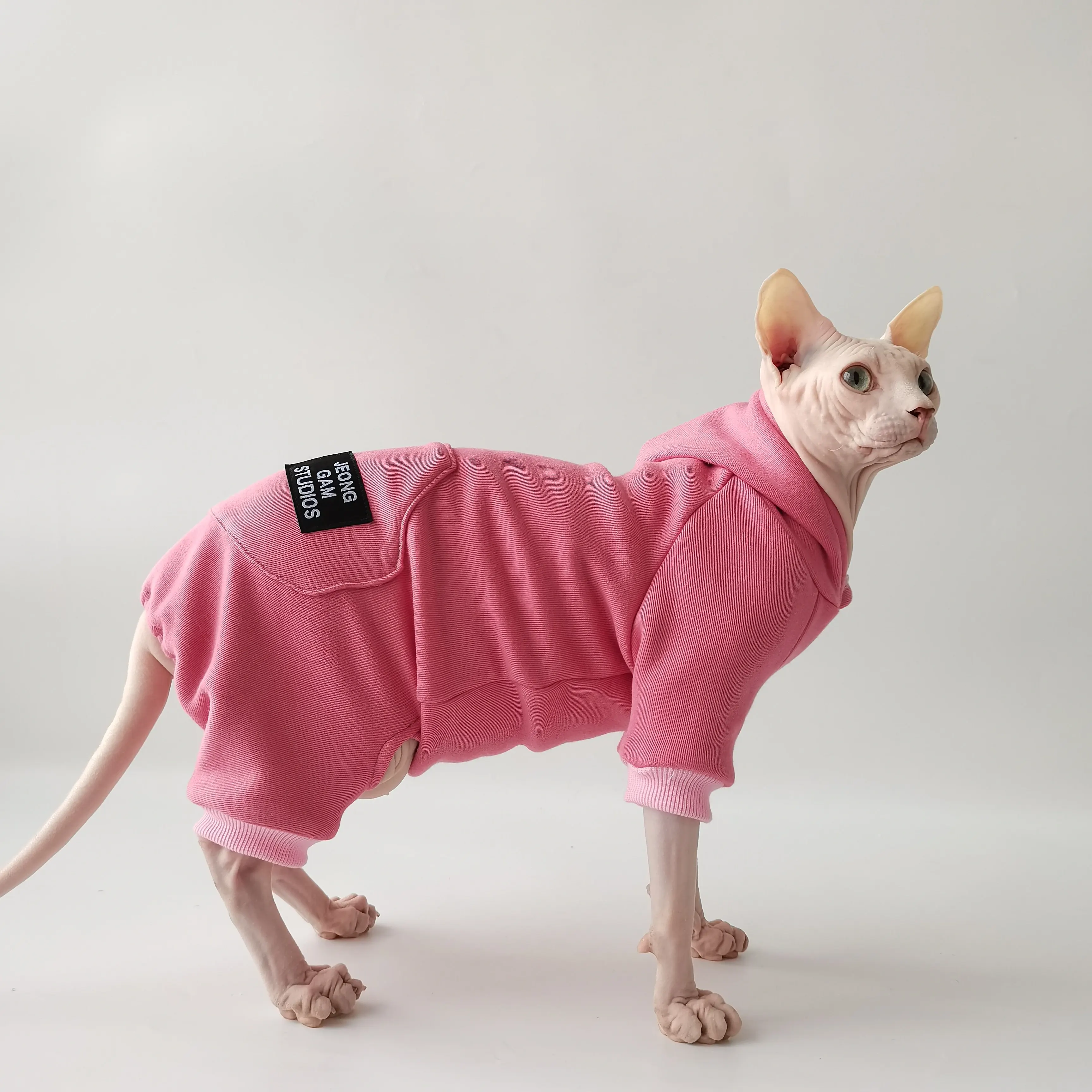 Mono de 4 patas para gato en color azul