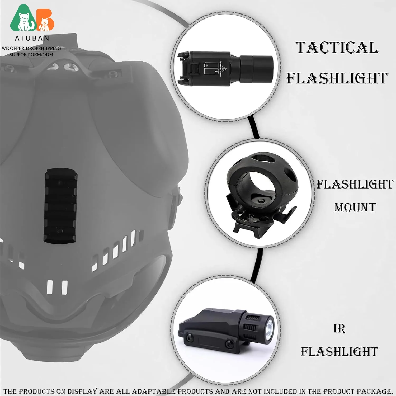 Casco táctico perro con gafas protectoras resistente viento impactos - imagen 4