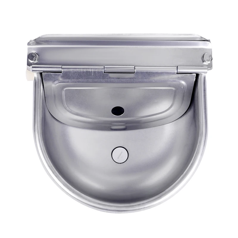 Cuencos de agua para vacas de acero inoxidable, cuencos para beber automáticos con cuenco flotante, salida de agua para perros, ganado, ovejas, bebedero, suministros agrícolas - imagen 4