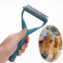 Cepillo desenredante acero inoxidable para perros Golden Retriever