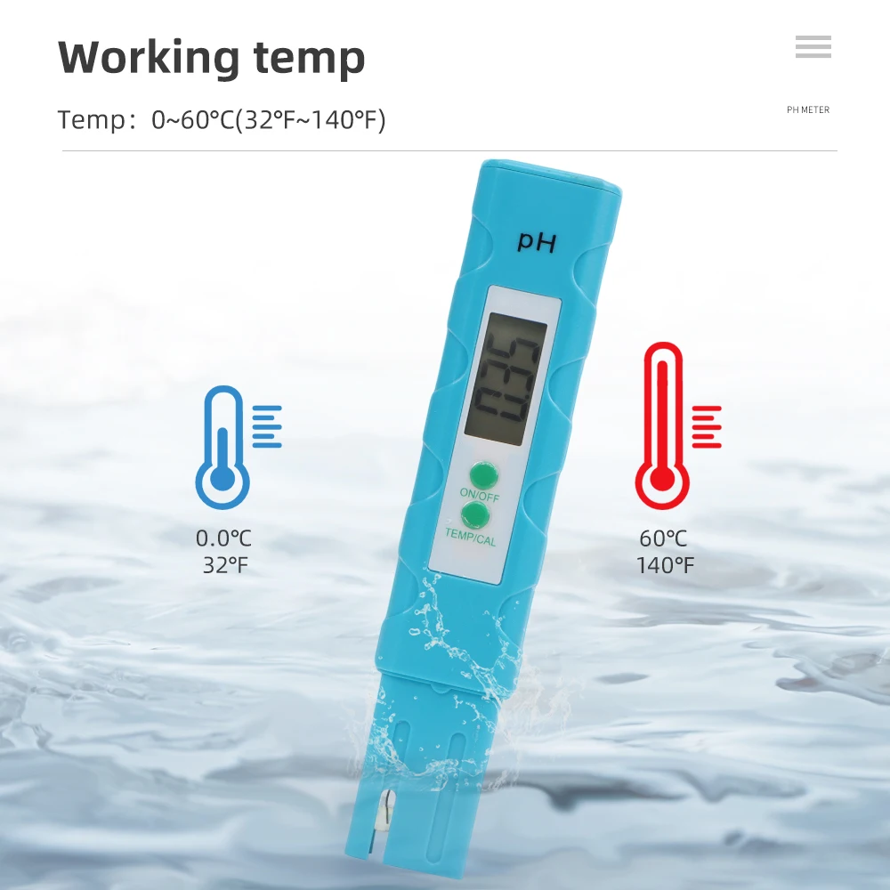 Probador pH digital tipo pluma para filtros acuario y piscinas - imagen 5
