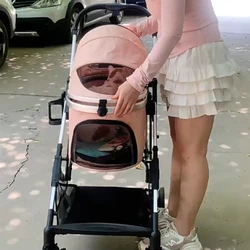 Carrito plegable para perros pequeños y gatos – Ligero y separable