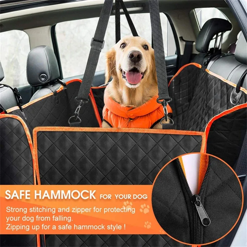Funda hamaca impermeable para coche apta perros y gatos, antiarañazos - imagen 2