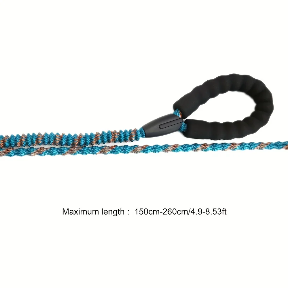 Correa para perros grandes y medianos: cuerda de nailon hueca ultraligera, alta absorción de impactos sin tensión - imagen 3