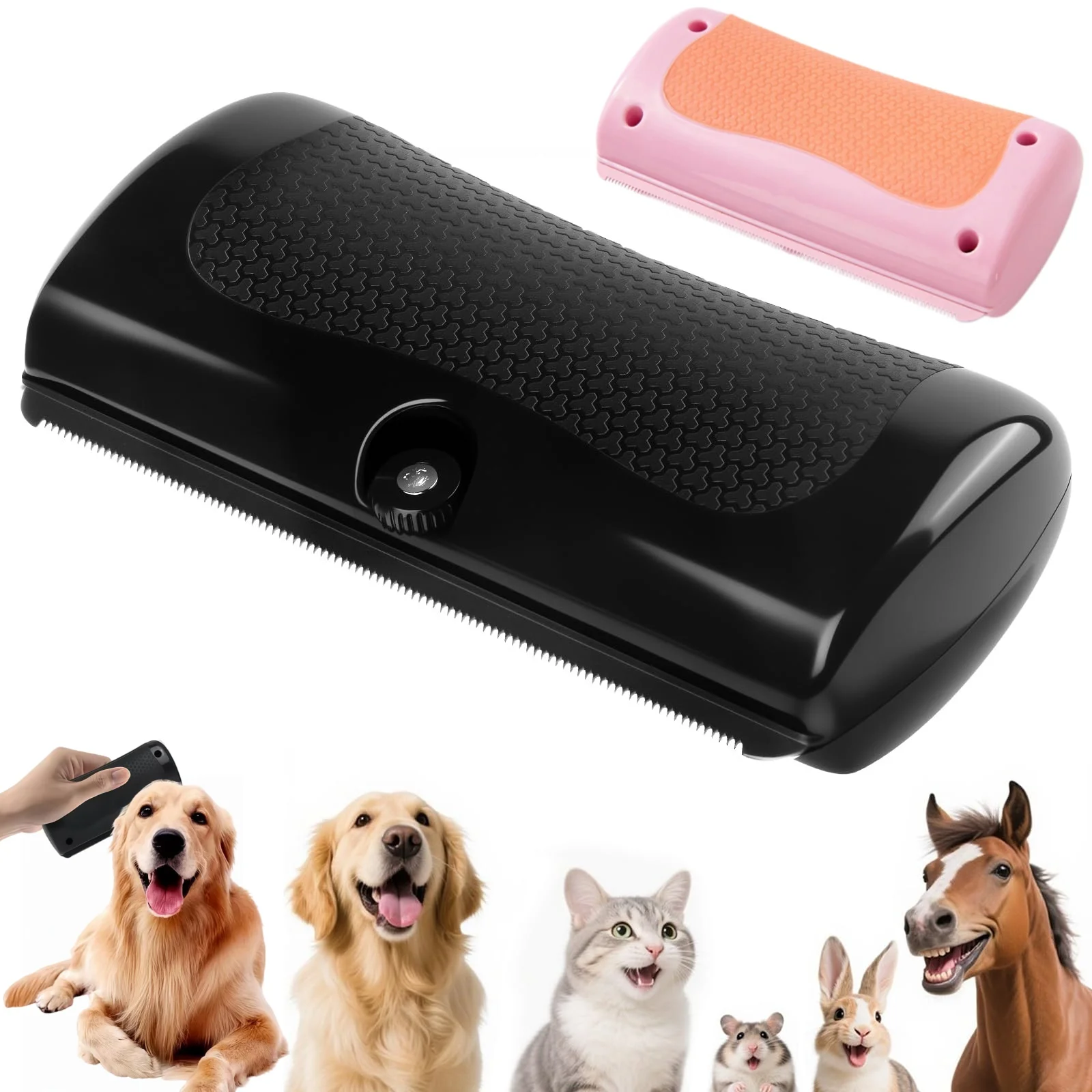 Cepillo quitapelos para gatos y perros – Deslanador antipelusas y cortador de nudos